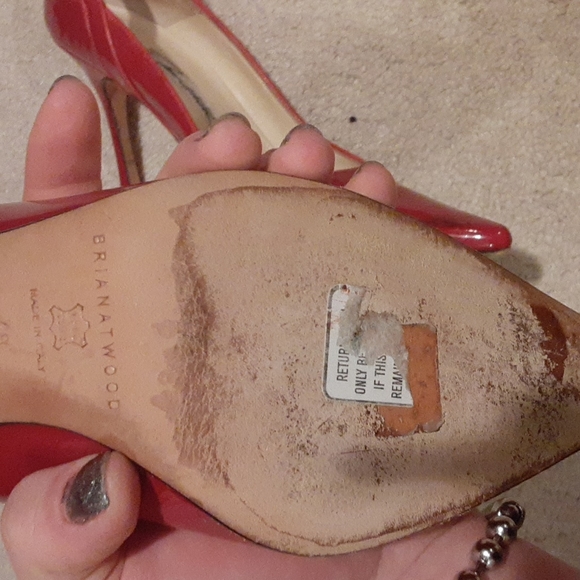 Red Brian Atwood heels size 40 - Picture 5 of 6
